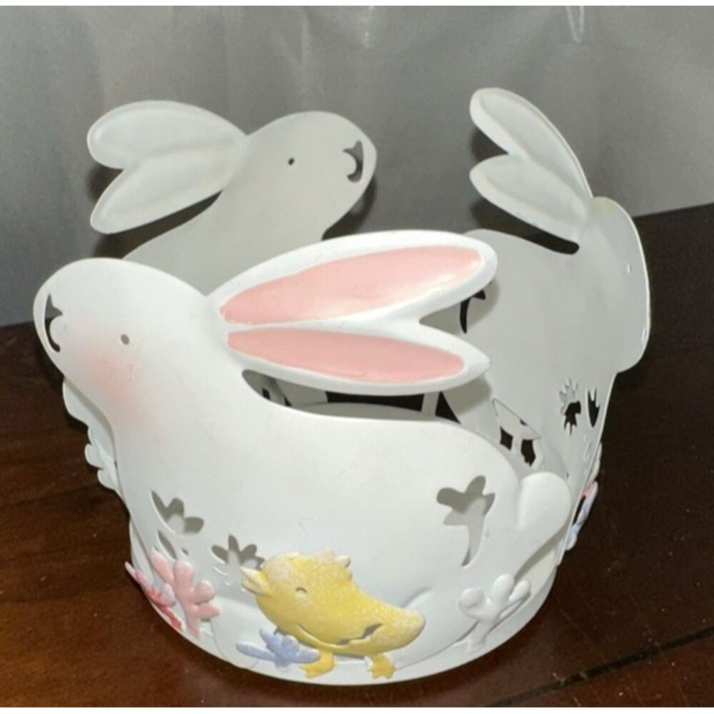 Sonoma Candle Holder - Fits Bath & Body Works 14.5 oz 3-Wick Jar - Easter Bunny